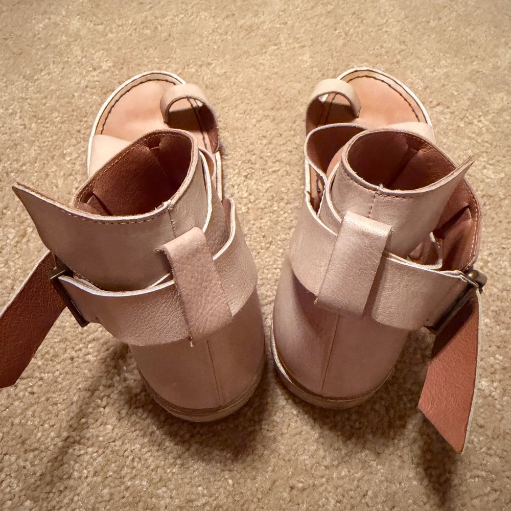 Free People Vale Boot Ankle-Strap Sandals Tan - Picture 4 of 6